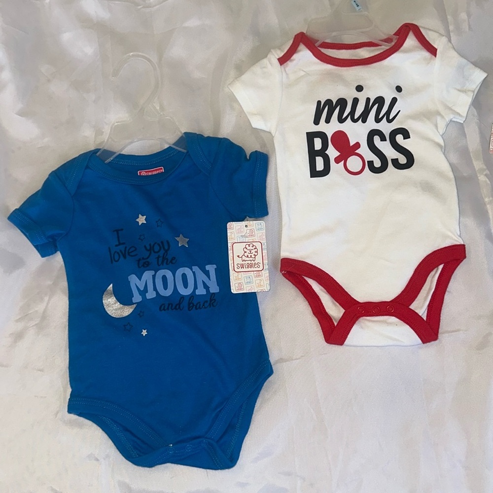 Swiggles Mini Boss and To the Moon and Back Onesie One Piece Outfit | 6-9 Months